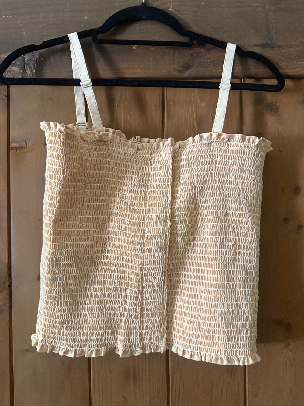 Cream Ruffle-Trim Cami Top - Picture 3 of 3